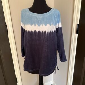 Talbots Blue and White Ombre Sweatshirt
